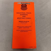 Union Pacific Industrial Track Numbers and Spotting Codes 1992 North Pla... - £15.38 GBP