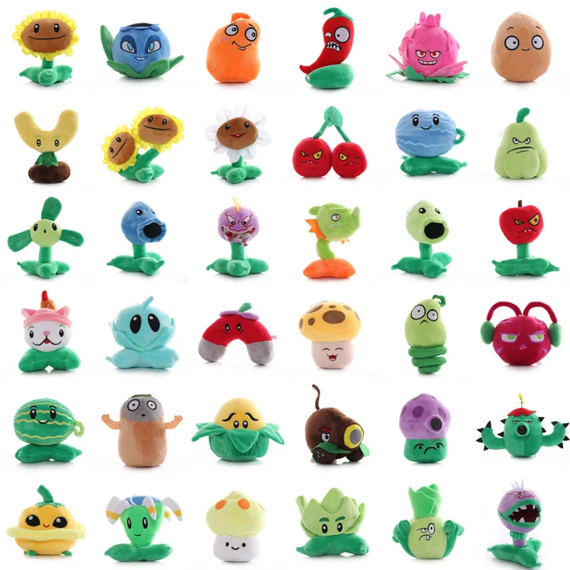 41 Styles Plants vs Zombies Plush 13 cm PVZ Peashooter SunFlower Chomper Soft St - $7.20