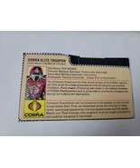 Vintage GI Joe CRIMSON GUARD File Card Only THE ENEMY COBRA Elite Troope... - €15,58 EUR
