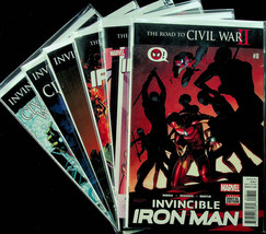 Invincible Iron Man #8,10-14 (Apr-Oct 2016, Marvel) - Comic Set of 6 - Near Mint - £18.37 GBP