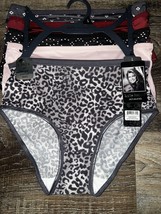 Kathy Ireland ~ Womens Brief Underwear Panties Multicolor 5-Pair Polyester ~ L - £22.02 GBP