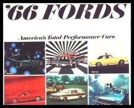 1966 Ford Sales Brochure- Mustang, T-Bird, Galaxie! Original Xlnt 66 - $18.63