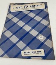 Music Sheet  (Oh Baby Mine) I Get So Lonely Four Knights Music Lyrics Piano 1954 - £3.62 GBP