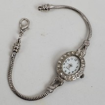 Vintage Elegant Faux Diamond Wrist Watch 8 Inch NEW BATTERY - £43.50 GBP