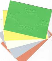 A6 Embossed Paper. 10 Sheets. Frame. Cardmaking Scrapbooking Crafts - $4.42 CAD