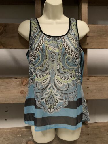Primary image for Ana Damask Tank Top Womens Size M Clubwear Careerwear Fashion