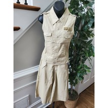 NWT Shorty Women&#39;s Ivory Linen &amp; Cotton Sleeveless Vests (L) &amp; Capris (7) - $59.40