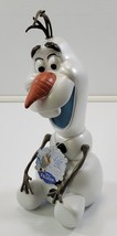 H1) Disney Frozen Olaf Snowman Plastic Coin Piggy Bank - $11.87