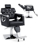 All Purpose Hydraulic Recline Barber Chair Salon Spa Beauty Hair Styling... - £259.48 GBP