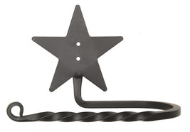 Country Star Toilet Tissue Paper Holder - Solid Twisted Wrought Iron Amish Usa - £26.88 GBP