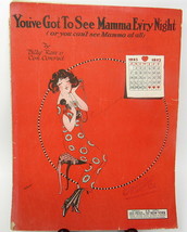 You&#39;ve Got to See Mama Sheet Music Vintage 1923 Piano Voice Rose Conrad Wohlman - £10.27 GBP