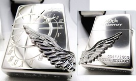 Angel&#39;s Wing Platinum Plate PAW-20th Anniversary 0061/2000 Zippo MIB Rare - £124.46 GBP