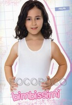 Camiseta de Tirantes Hombro Larga Niña Algodón Peinado bimbissimi ART.VL311 - $7.85 CAD