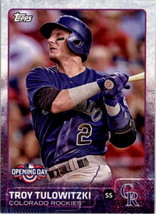 2015 Topps Opening Day #84 Troy Tulowitzki NM-MT Rockies ID:3957 - £1.32 GBP