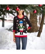 Holiday Time Women Ugly Christmas Sweater Size M Drummer Boy Toy Soldier... - $35.53