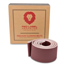 Red Label Abrasives 2 X 72 Inch 400 Grit Flexible Aluminum Oxide Multipu... - $41.92