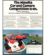 1972 Minolta Car and Camera Competition Vintage Print Ad Alfa Romeo 70s ... - $10.97