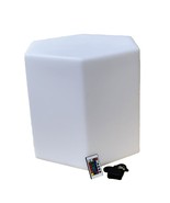 Luminous 19&quot; Hexagon LED Cube Chair Stool RGB Glow Changing Color Bar Ca... - $102.84
