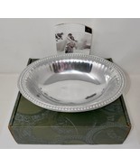 Wilton Armetale Flutes &amp; Pearls Medium Oval 2 Quart Bowl #272044 - $53.97 CAD