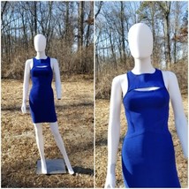 Bebe Bandage Mini Dress clubwear True Blue Size XS - $49.50