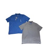 CROFT &amp; BARROW Men’s Easy Care Pique Polo Lot Of 2 Shirts Blue/Grey Sz 2... - $19.00