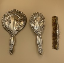 Watrous STERLING SILVER 3 PIECE DRESSER SET-  MIRROR - BRUSH - COMB - $4,622.01 MXN