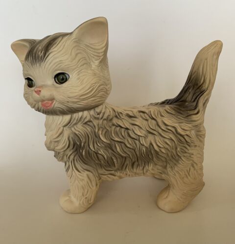 1960 Edward Mobley Rubber Plastic Cat Kitten Squeaky Toy With Sleepy Eyes Vtg - $32.41