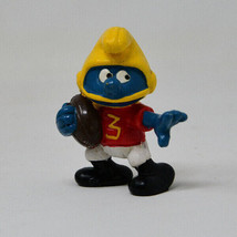 Smurfs 20132 Football Player Smurf Vintage Figure PVC Toy Figurine Peyo - £7.06 GBP