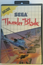 Thunder Blade (Sega Master, 1988): GAME AND CASE W Poster: Retro: Helico... - £10.89 GBP