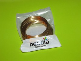 BEADIA ACCESSORIES gold colored rings .6mm  2 1/4 in. diameter 100 pcs (D) - £2.37 GBP