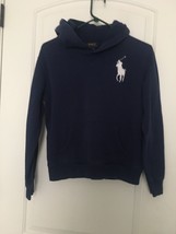 Polo Ralph Lauren Boys Hoodie Sweatshirt Pullover Size Large Blue - £49.25 GBP