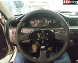 JDM Mugen 14inch 350mm Deep Dish Race Racing Sport Steering Wheel For Honda - £61.16 GBP