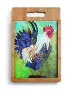 Silvestri Demdaco Rooster Wood and Glass Cutting Board Set, Multicolor  - $36.72