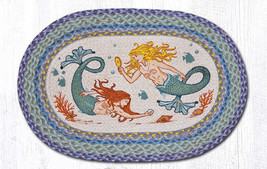 Earth Rugs OP-386 Mermaids Oval Patch 20&quot; x 30&quot; - £38.75 GBP
