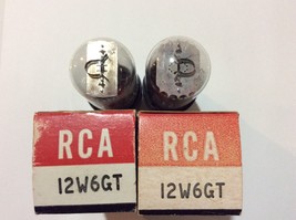 12W6GT Two RCA Tubes NOS NIB - £4.62 GBP