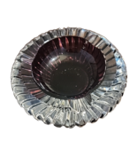 Vintage AMETHYST Center to Clear Crystal Glass Ashtray Heavy - $24.75