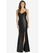 Alfred Sung 758...Maxi Length Spaghetti Strap Mermaid Dress...Black....Sz 4 - $141.90 CAD