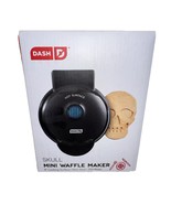NEW Dash Skull Mini Waffle Maker 4&quot; Pancake Goth Gothcore Halloween Kitc... - $246.89 MXN