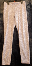 Gap Leggings Womens Size Medium Pink Leopard Print Polyester Elastic Waist Logo - £10.34 GBP