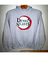 Demon Slayer: Kimetsu no Yaiba Hoodie - Large - Gray - STAIN/HOLE - $15.98 CAD
