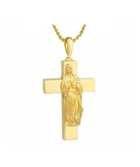 Mary On The Cross 10KT Gold Cremation Jewelry Urn - $827.39 CAD