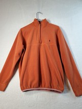 Polo Ralph Lauren Sweatshirt Mens Size Small Orange Fleece Long Sleeve 1... - $22.58