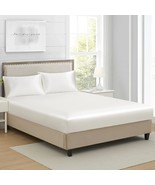 Full Silk Satin Fitted Sheet, Soft Deep Pocket Single, Full Size, Ivory ... - $45.23 CAD