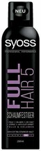 Syoss Full Hair 5 Hair Mousse -250ml- -Made In Germany-FREE Shipping - £14.20 GBP