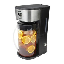 Iced Tea And Coffee Maker With 64 Ounce Pitcher, Black - £61.86 GBP