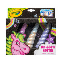 Crayola Sidewalk Chalk Unicorn Horns 3pcs - £26.73 GBP