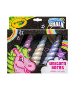 Crayola Sidewalk Chalk Unicorn Horns 3pcs - £26.32 GBP