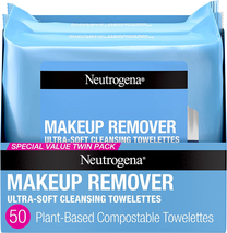 Neutrogena Cleansing Fragrance Free Makeup Remover Face Wipes, Cleansing Facial - £10.88 GBP