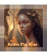Authentic Golden Elves Loving Companion Djinn Treasure Abundance - $130.00