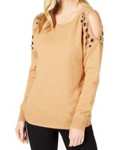 allbrand365 designer Womens Embellished Cold Shoulder Sweater, X-Large - £61.48 GBP